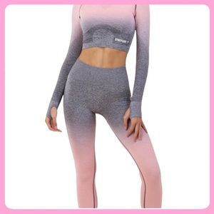 🩰3 Piece GymShark Ombré Virtual Seamless Set🩰